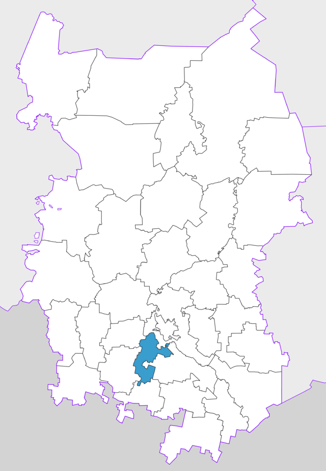 Азовский немецкий национальный район на карте