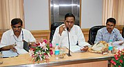 Thumbnail for File:Beni Prasad Verma reviewing the performance of the KIOCL and Hindustan Steelworks Construction Ltd. (HSCL) for the year 2011-12, in New Delhi. The Additional Secretary and Financial Adviser.jpg