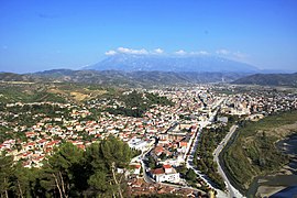 Berat centrum from castle Albania 2018.1.jpg