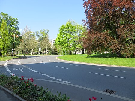 Berliner Ring stadteinwaerts Würzburg