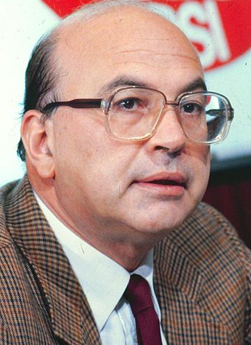 Bettino Craxi, party leader from 1976 to 1993 and the first Socialist Prime Minister from 1983 to 1987