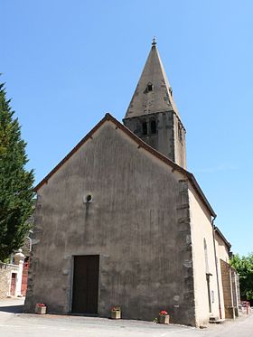 Vue générale de l'église, sous le vocable de saint Jean-Baptiste.