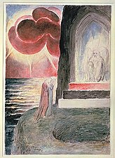 Purgatory, Canto IX, Dante and Virgil before the Angelic Guardian of the Gate of Purgatory