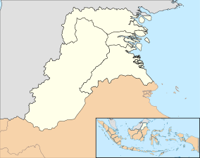 Peta genah Kabupatén miwah kota ring Propinsi Kalimantan Utara