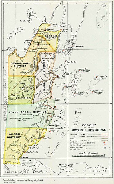 File:British Honduras Map 1909.jpg