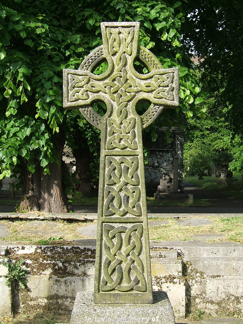 ancient stone celtic cross