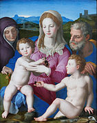 no s'ha de confondre amb: The Holy Family with St. Anna and the Infant St. John the Baptist 