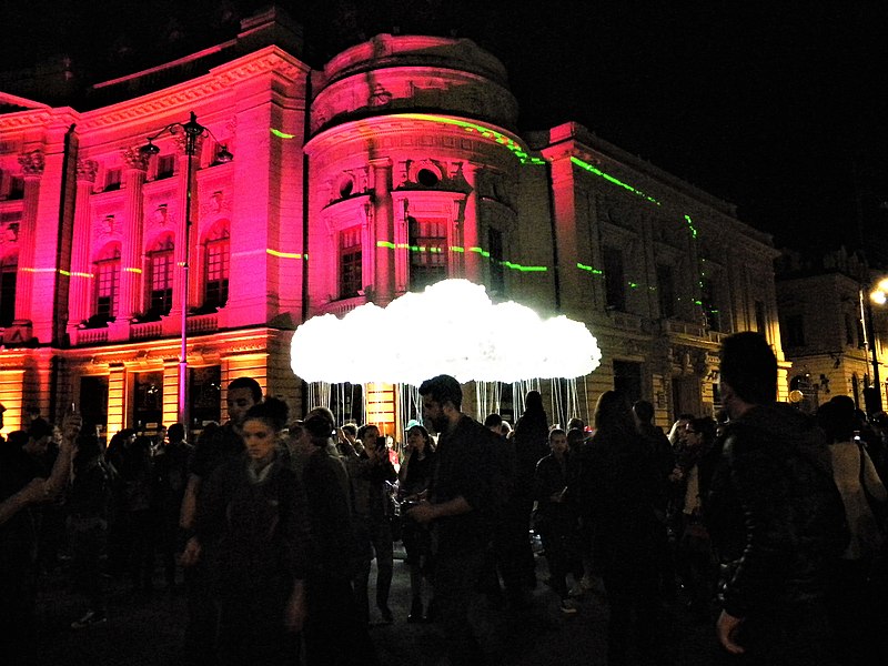 File:Bucharest, Romania. Festival of Lights (Bucharest, 2015). A lot of the young persons. Love and Joy.jpg