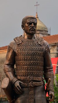 Bulgarian khan Alcek monument in Celle di Bulgheria - Italy.jpg