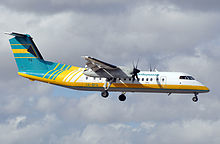 Vormals eingesetzte De Havilland DHC-8-300 der Bahamasair