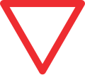 3.02 No priority/give way (only applicable, if junction/crossing is not controlled by working traffic lights; panels 5.01 and/or 5.09 can be added; see also 6.12–6.17)