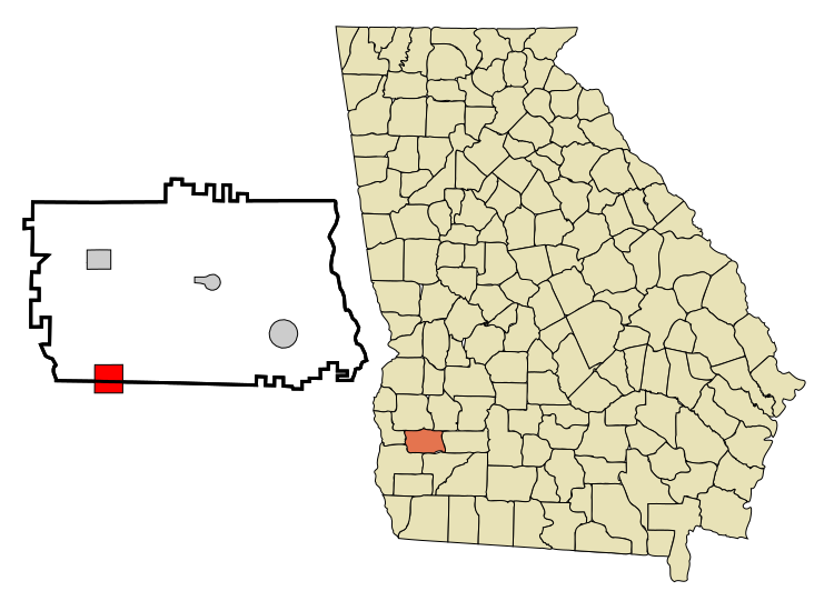 File:Calhoun County Georgia Incorporated and Unincorporated areas Arlington Highlighted.svg