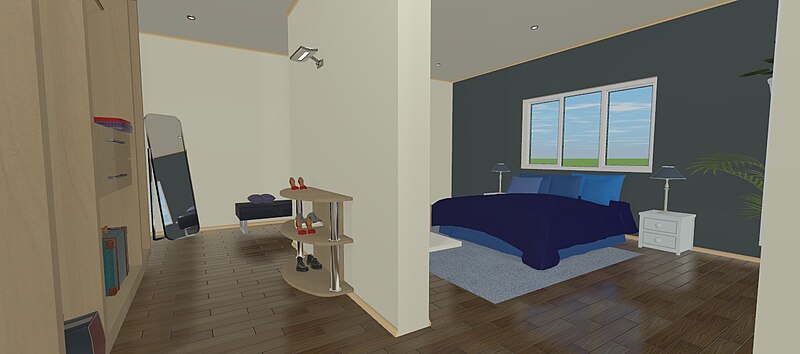 File:Camera da letto 2.3 casa unifamiliare.jpg