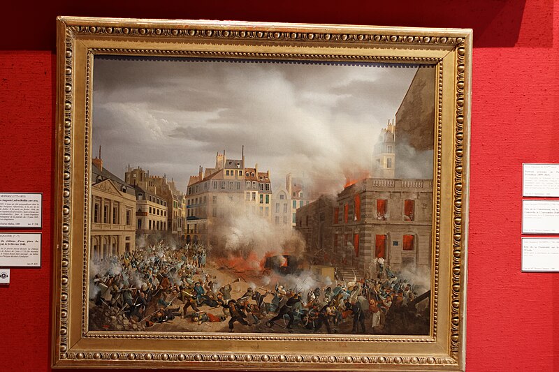 File:Carnavalet - Incendie du château d'eau, place du Palais Royal le 24 février 1848 01 (non retouchée).jpg