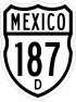 Federal Highway 187D Schild