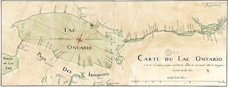 File:Carte du Lac Ontario et de la Riviere jusques au dela de L Isle de Montreal celle de Niagara et partie du Lac Erie.JPEG