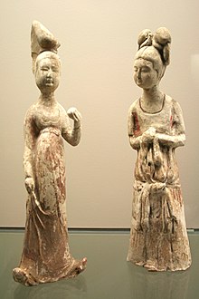 Figurines of women, Tang dynasty Cernuschi Museum 20060812 164.jpg