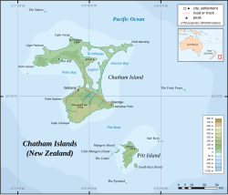 Waitangi is located in Chatham Islands