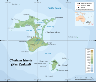 Owenga Place in Chatham Islands, New Zealand