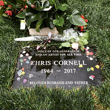 Cornell's grave at the Hollywood Forever Cemetery