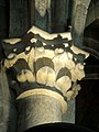 Bas-côté sud, chapiteau du 4e doubleau, côté extérieur (vers 1240-50).
