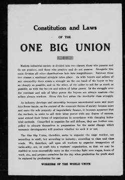 One Big Union, 1919