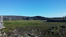 Photograph from within Dún Aonghusa on Inis Mór in Galway Bay, Ireland, a prehistoric coastal hill fort