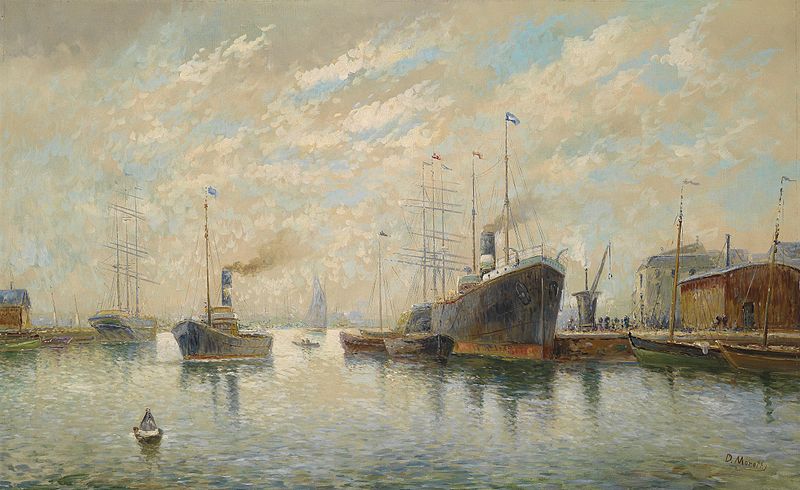 File:D Moretti Hafen von Genua um 1900.jpg