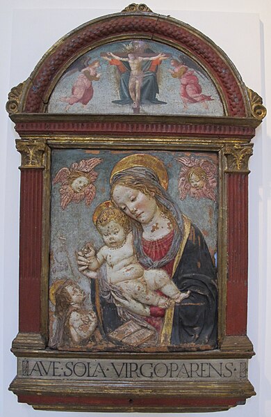 File:Da Benedetto da maiano, madonna col bambino e san giovannino, 1475-1500 ca..JPG