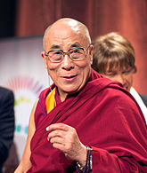 A Nobel-békedíjas 14. dalai láma (Tendzin Gyaco)