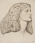 "Anni Millerin rəsmi"(ing.Drawing of Annie Miller) (1860)