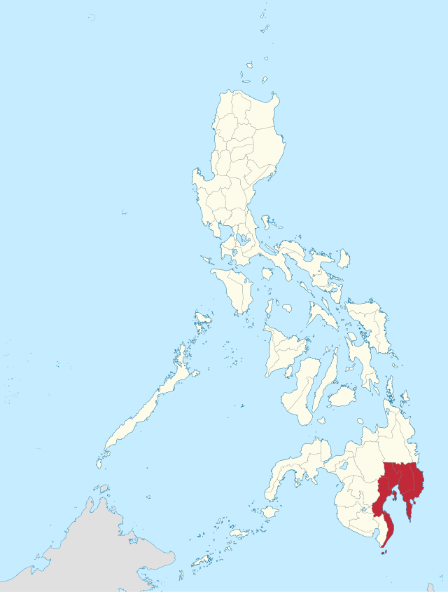 Davau na Filipinas  Coordenadas : 7°5'N, 125°35'E