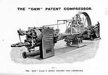 An A & Z Daw Class E Single Straight Line Compressor as available in 1902 Daw Catalogue Patent Compressor Tracts vol 9 p166.jpg