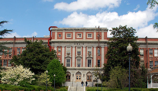 "Building 40" of the Walter Reed Army Medical Center complex, Washington, DC — home to the WRAIR from 1953 to 1999.