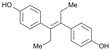 Diethylstilbestrol structure.svg