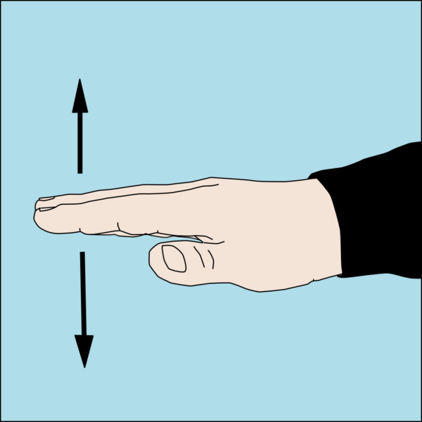 File:Dive hand signal Slow down.png