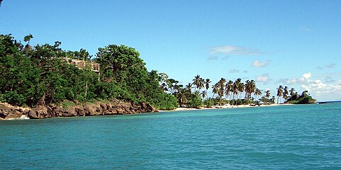 Levantado-rif in de baai van Samana