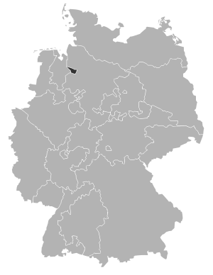 Mapa de la Iglesia Evangélica de Bremen