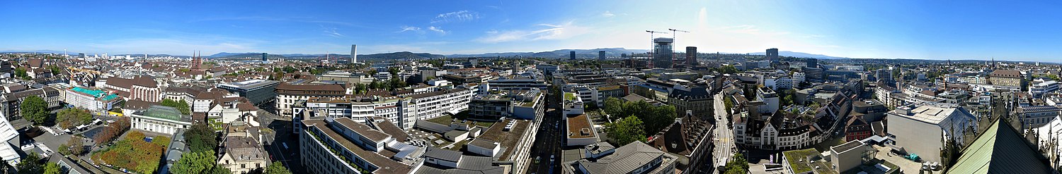 360° Panorama von der Elisabethenkirche