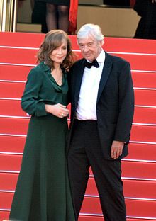 Huppert mit Paul Verhoeven in Cannes 2016