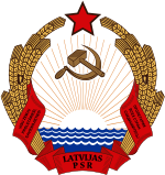 Wappen der Lettischen SSR