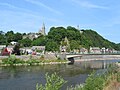 View at Esneux and its bridge across the river