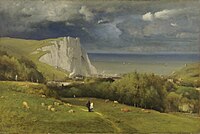 Джордж Іннес. «Скеля в Етрета, Франція», 1875