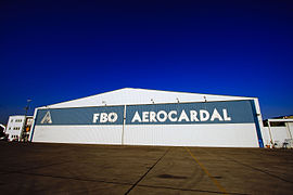 Hangar de Aerocardal en Santiago de Chile.