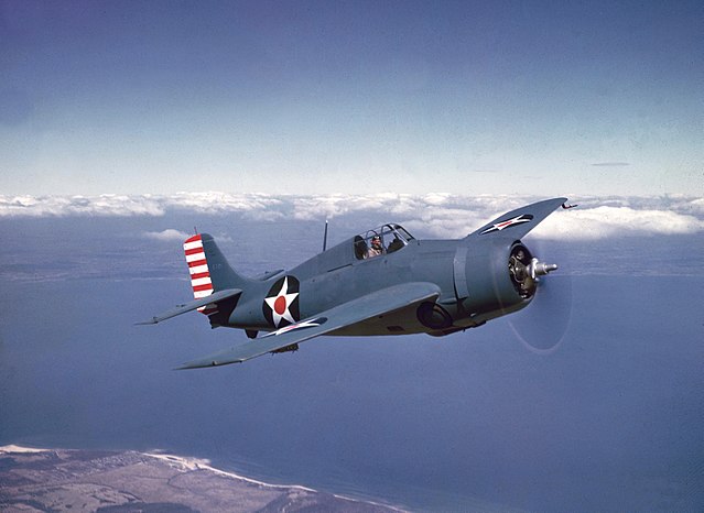Grumman F4F-3 Wildcat from early 1942
