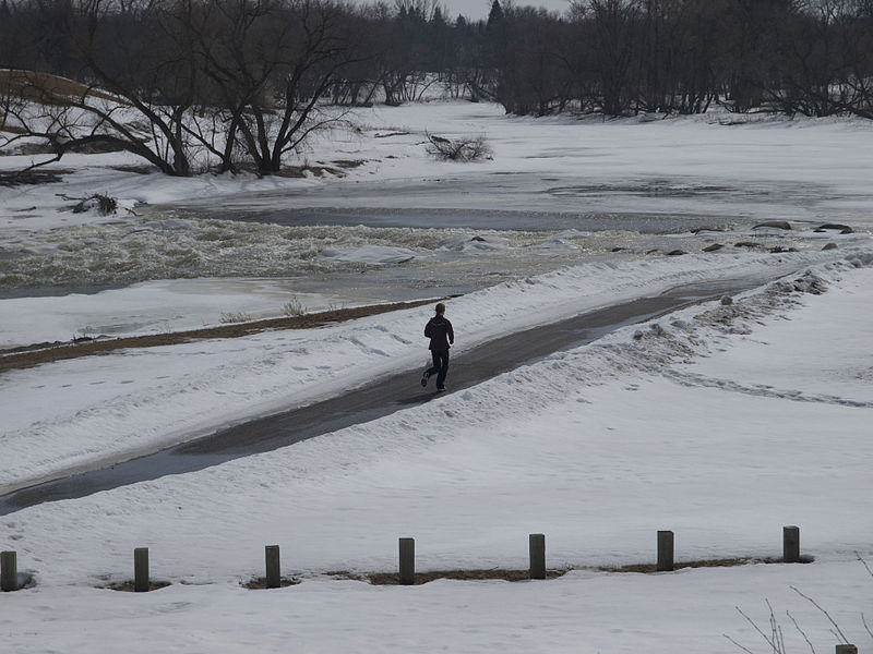 File:FEMA - 40255 - Runner on a frozen road in Fargo, North Dakota.jpg