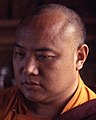 Face detail in 1965, Karmapa, religious leader of Sikkim (cropped).jpg