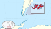 Mapa das Ilhas Malvinas