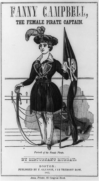 <i>Fanny Campbell, the Female Pirate Captain</i> 1844 American novel by Maturin Murray Ballou