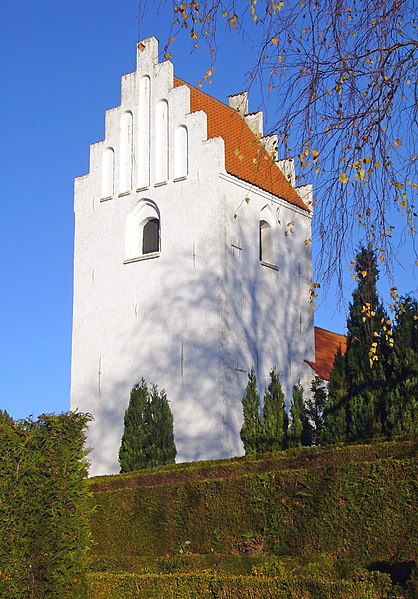 File:Floeng Kirke Denmark belfry.jpg